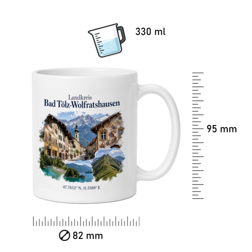 Tasse »Landkreis Bad Tölz-Wolfratshausen«