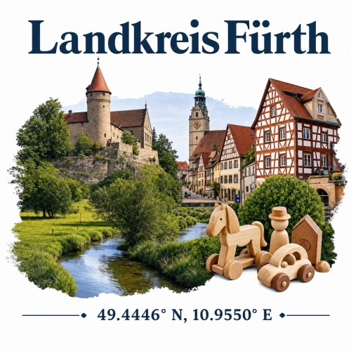 Tasse »Landkreis Fürth – Sehenswürdigkeiten«