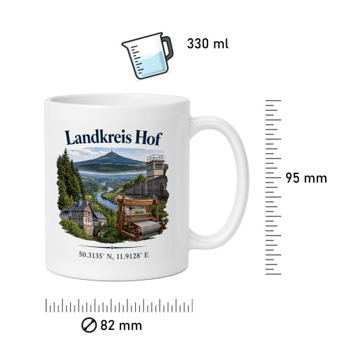 Tasse »Landkreis Hof«