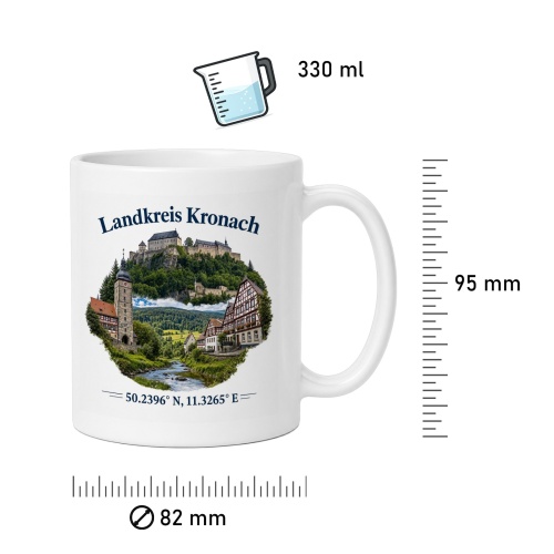 Tasse »Landkreis Kronach«