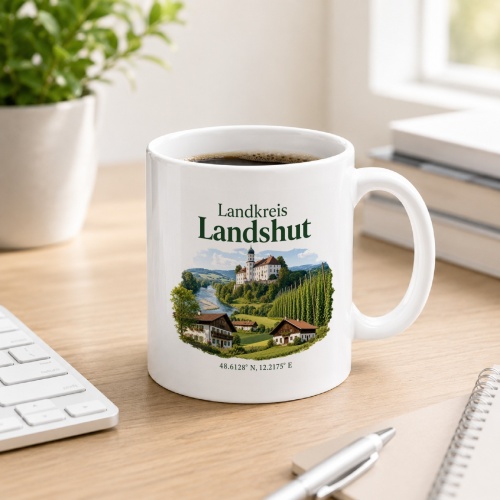 Tasse »Landkreis Landshut – Motiv mit Schloss...