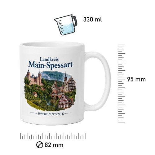 Tasse »Landkreis Main-Spessart«