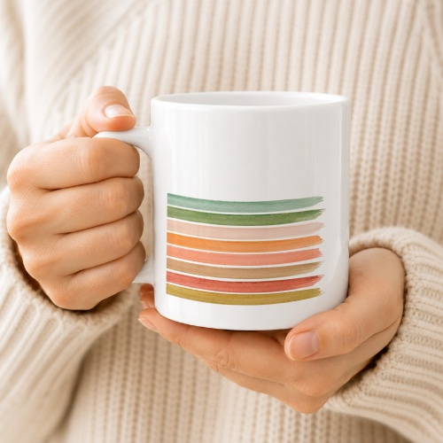 Tasse »Watercolor Stripes«