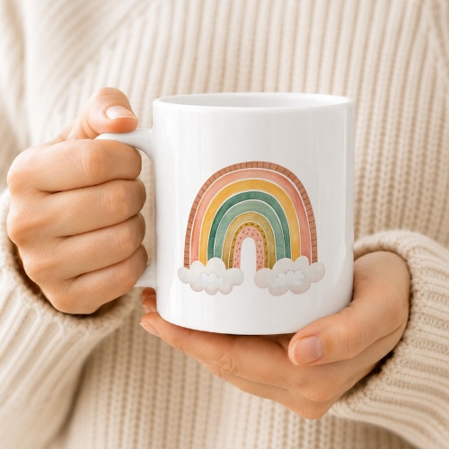 Tasse »Watercolor Rainbow«