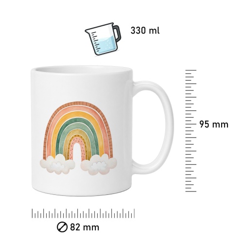 Tasse »Watercolor Rainbow«