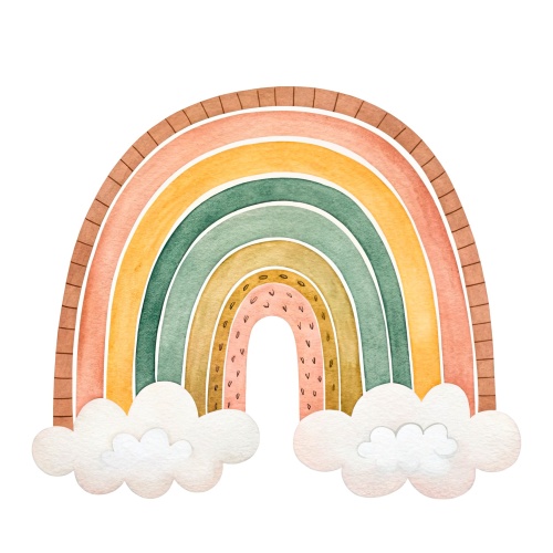 Tasse »Watercolor Rainbow«