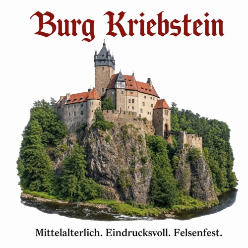 Tasse »Burg Kriebstein – Mittelalterlich. Felsenfest.«