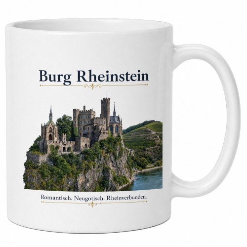 Tasse »Burg Rheinstein – romantisch,...