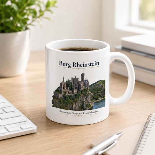 Tasse »Burg Rheinstein – romantisch,...