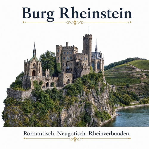 Tasse »Burg Rheinstein – romantisch, neugotisch, rheinverbunden«