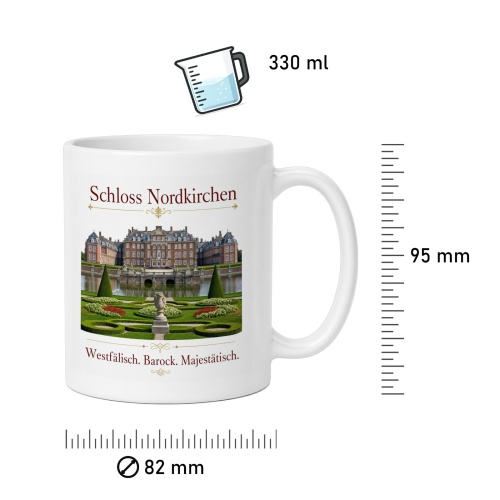 Tasse »Schloss Nordkirchen – Westfälisch. Barock. Majestätisch.«