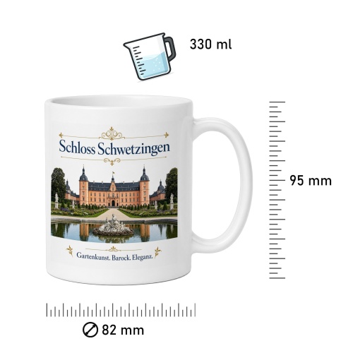 Tasse »Schloss Schwetzingen – Barocke Eleganz«