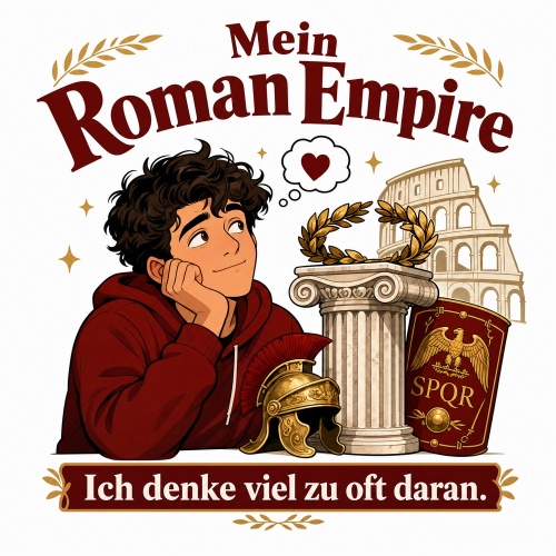 Tasse »Mein Roman Empire – Ich denke viel zu oft daran«
