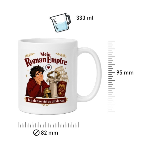 Tasse »Mein Roman Empire – Ich denke viel zu oft daran«