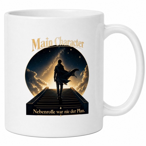 Tasse »Main Character – Nebenrolle war nie...