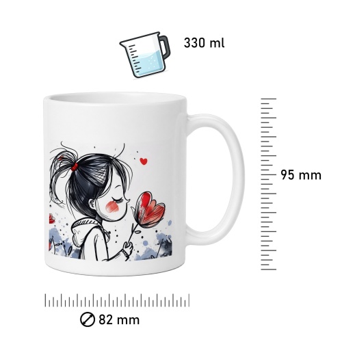 Tasse »Mädchen mit Tulpe«