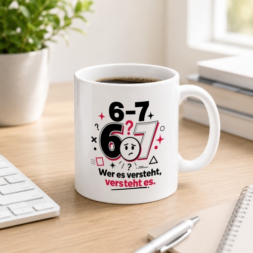 Tasse »6-7 6?7 Wer es versteht, versteht es.«