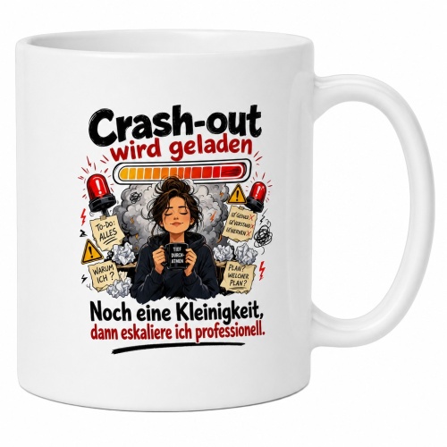 Tasse »Crash-out wird geladen«