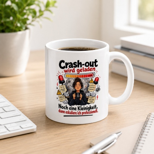 Tasse »Crash-out wird geladen«