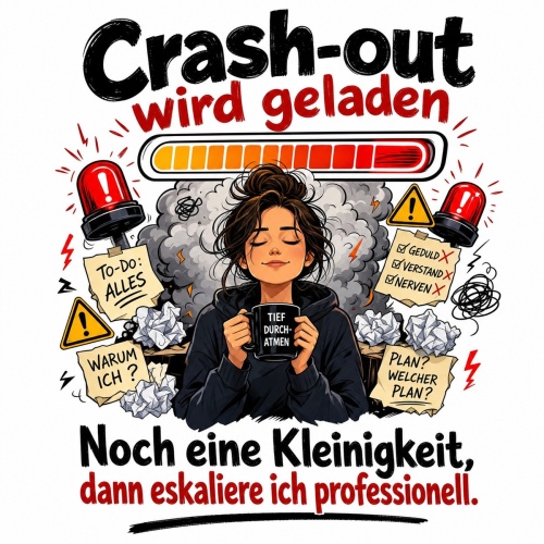 Tasse »Crash-out wird geladen«