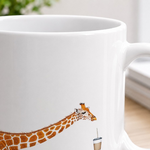 Tasse »Giraffe trinkt Kaffee«
