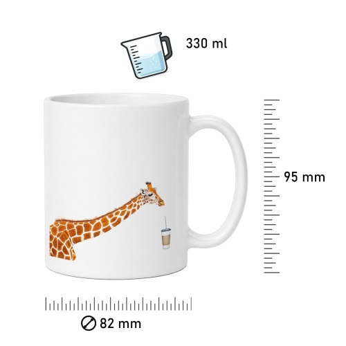 Tasse »Giraffe trinkt Kaffee«