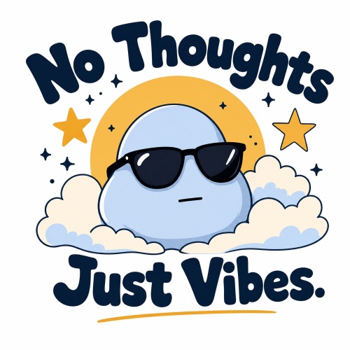 Tasse »No Thoughts Just Vibes«
