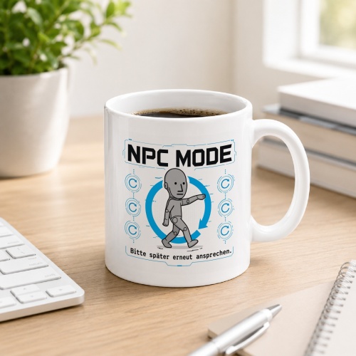 Tasse »NPC MODE – Bitte später erneut...