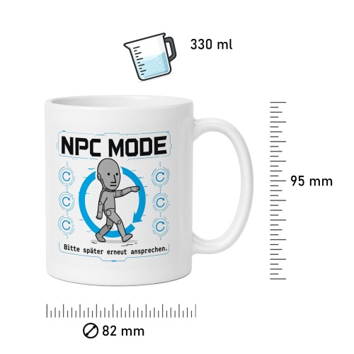 Tasse »NPC MODE – Bitte später erneut ansprechen«