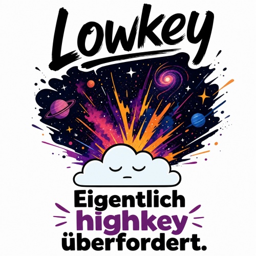 Tasse »Lowkey – Eigentlich highkey...