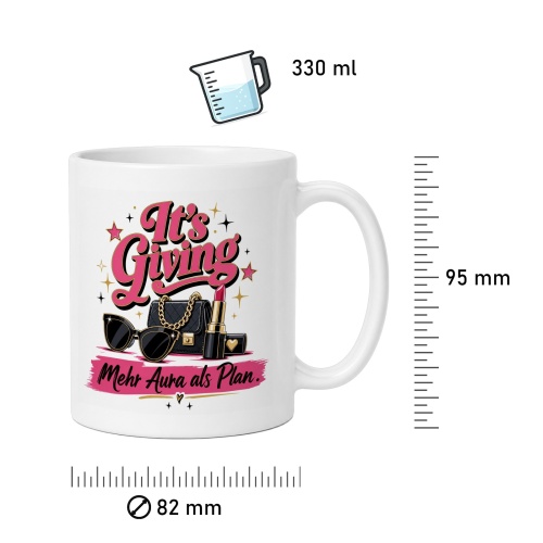 Tasse »Its Giving – Mehr Aura als Plan«