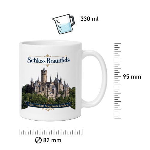 Tasse »Schloss Braunfels – Märchenhaft. Neugotisch. Erhaben.«