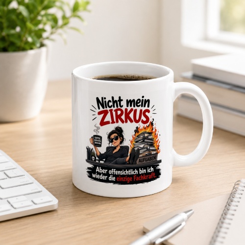Tasse »Nicht mein Zirkus – einzige...