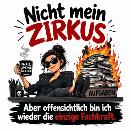 Tasse »Nicht mein Zirkus – einzige...