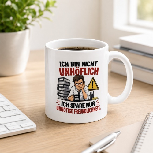 Tasse »Ich bin nicht unhöflich. Ich spare nur...