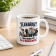 Tasse »Teamarbeit. Einer arbeitet. Alle trinken Kaffee.«