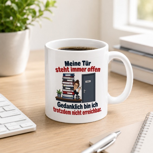 Tasse »Meine Tür steht immer offen«