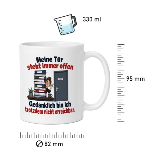 Tasse »Meine Tür steht immer offen«