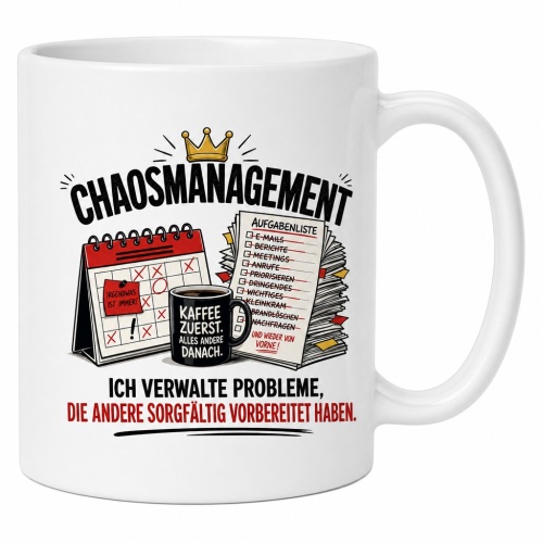 Tasse »Chaosmanagement – Ich verwalte...