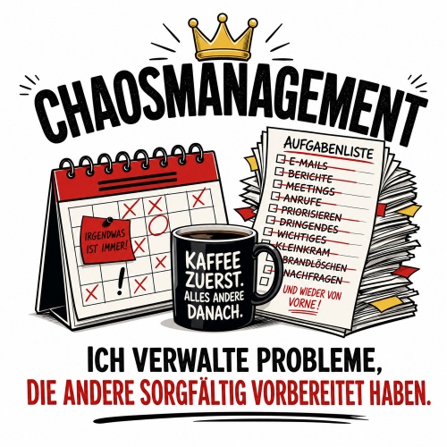 Tasse »Chaosmanagement – Ich verwalte Probleme«