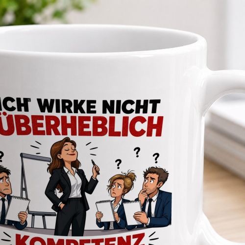 Tasse »Ich wirke nicht überheblich, Kompetenz«