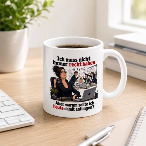 Tasse »Ich muss nicht immer recht haben«