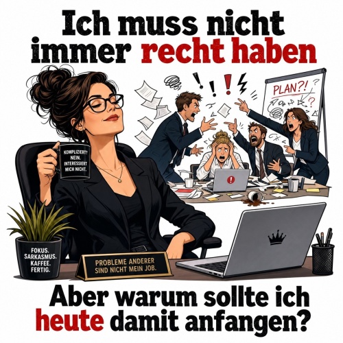 Tasse »Ich muss nicht immer recht haben«