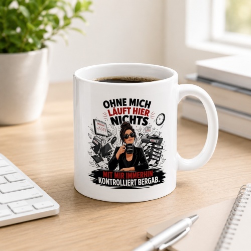 Tasse »Ohne mich läuft hier nichts«