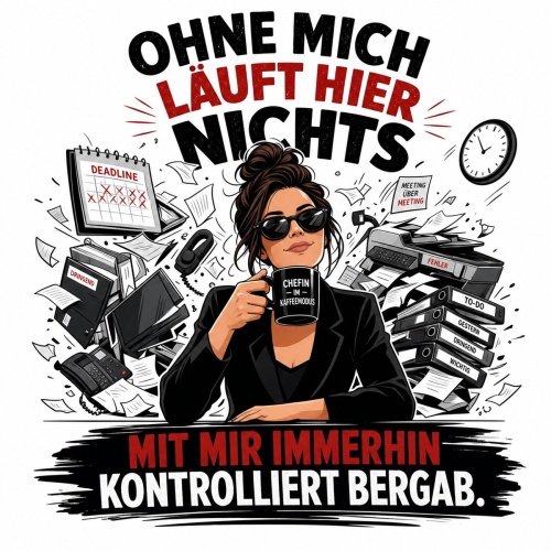 Tasse »Ohne mich läuft hier nichts«