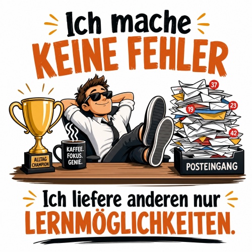 Tasse »Ich mache keine Fehler. Ich liefere Lernmöglichkeiten«