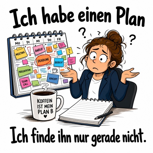 Tasse »Ich habe einen Plan – Ich finde ihn nur gerade nicht«