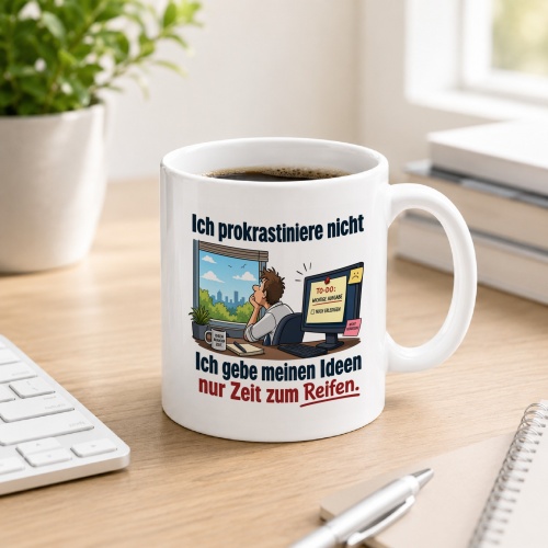Tasse »Ich prokrastiniere nicht – Ideen...