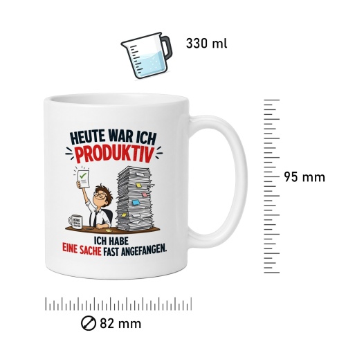 Tasse »Heute war ich produktiv«