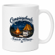 Tasse »Campingabende – Feuer an. Alltag aus.«